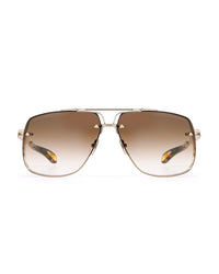 Gold Frame Brown Gradient Aviator Sunglasses