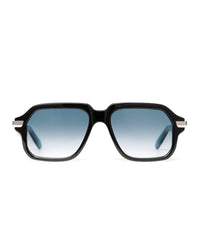 Black Frame Blue Gradient Square Sunglasses
