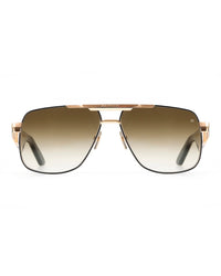 Gold Bridge Brown Gradient Square Sunglasses
