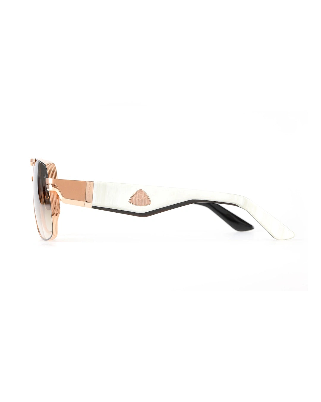 Gold Bridge Brown Gradient Square Sunglasses