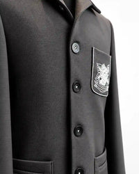 Black Embroidered Designer Blazer