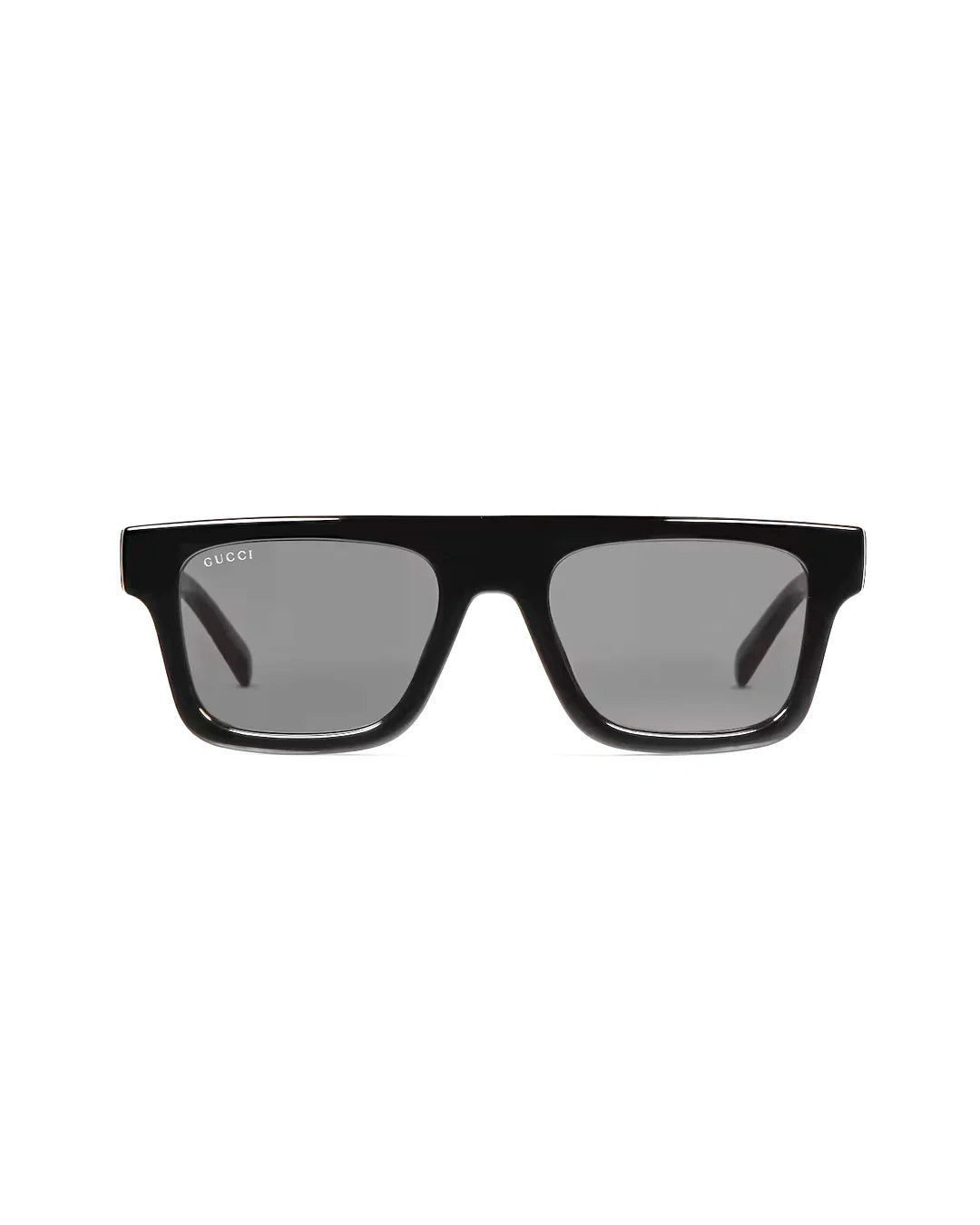 Bold black square frame sunglasses with smoke lenses for men - Desire by Bharat Ahuja
