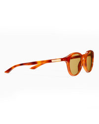 Amber Orange Round Frame Sunglasses