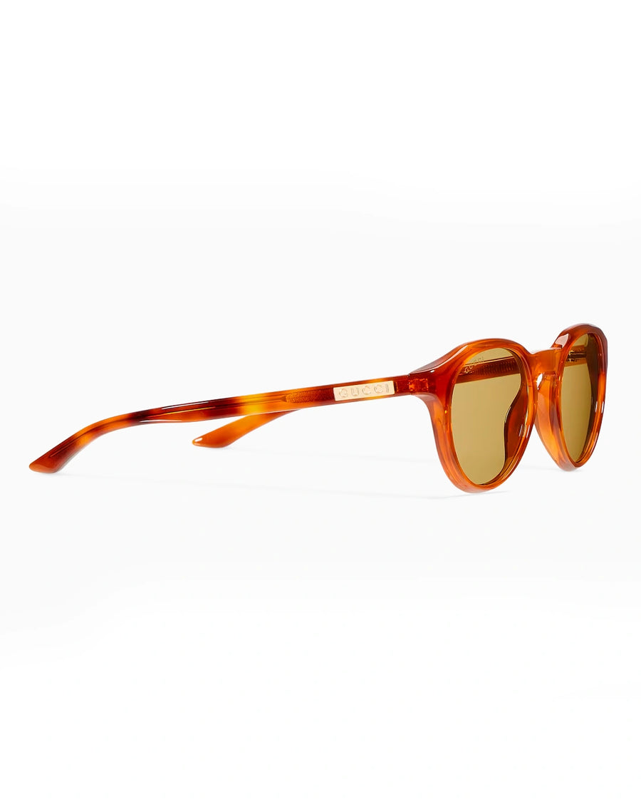 Amber Orange Round Frame Sunglasses - Desire by Bharat Ahuja