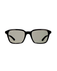 Classic black square frame sunglasses with grey lenses for men - Desire by Bharat Ahuja