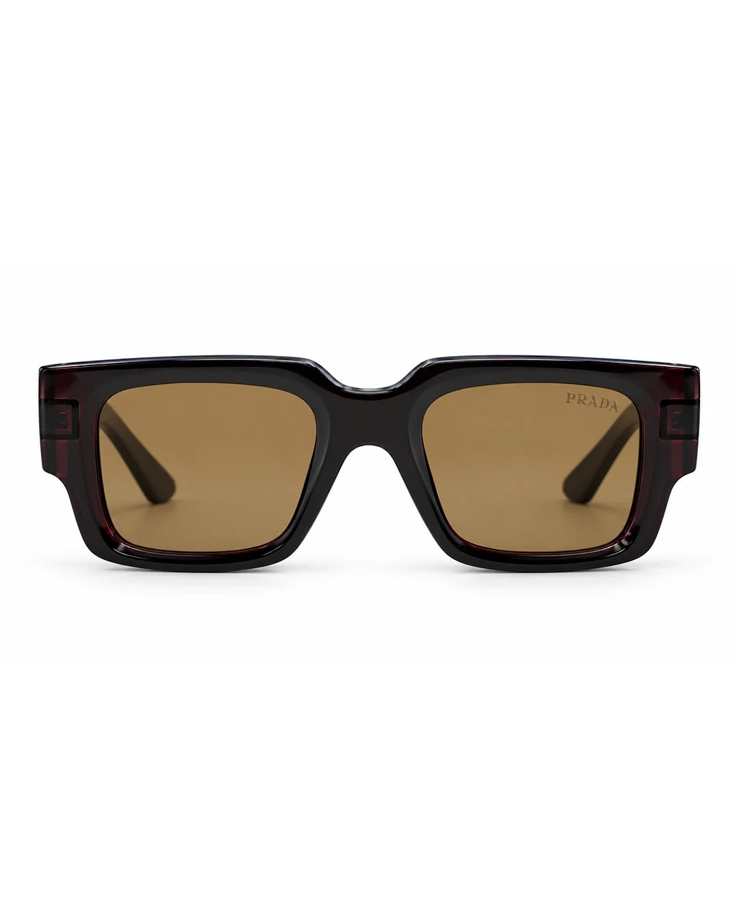 Bold tortoise frame sunglasses with brown lenses for men - Desire by Bharat Ahuja