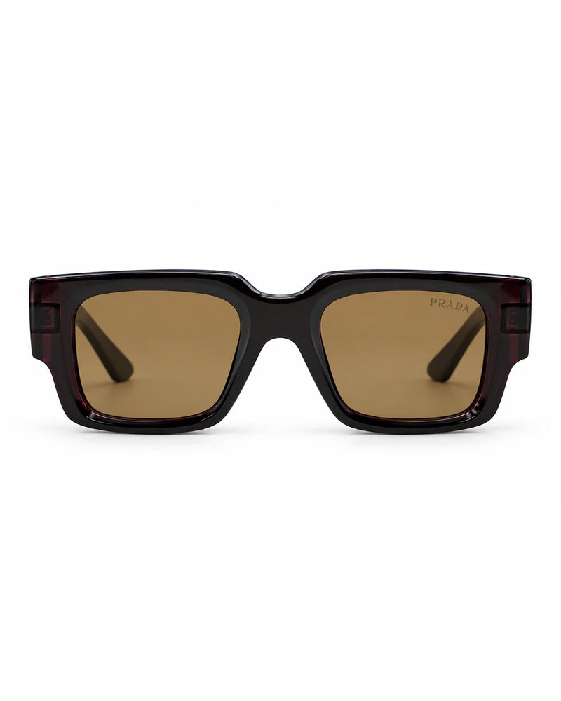 Bold Tortoise Frame Brown Lens Sunglasses