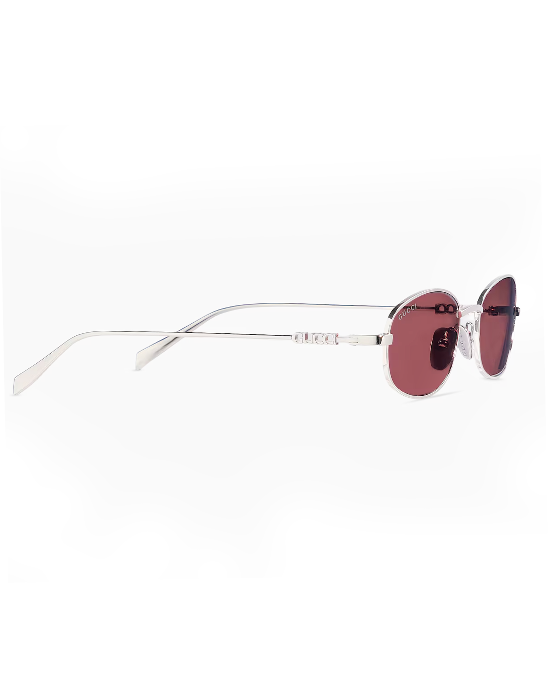 Rose Tint Slim Metal Frame Sunglasses