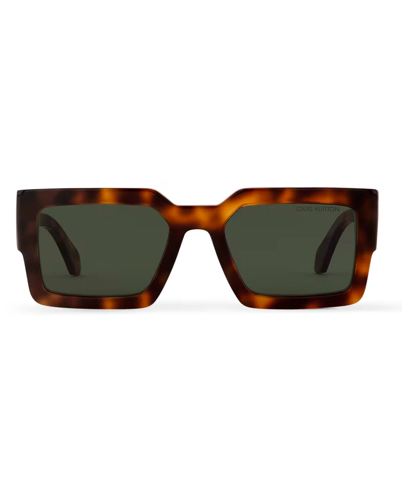 Tortoiseshell Square Sunglasses with Gold Detail