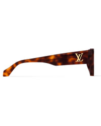 Tortoiseshell Square Sunglasses with Gold Detail
