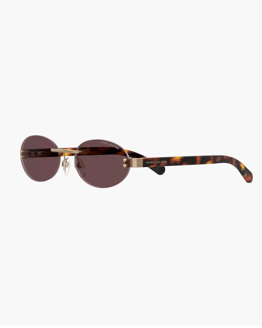 Rimless Oval Sunglasses – Rose Gold & Tortoiseshell - Desire by Bharat Ahuja
