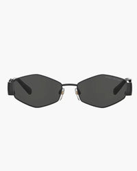 Geometric Sunglasses – Matte Black & Smoke
