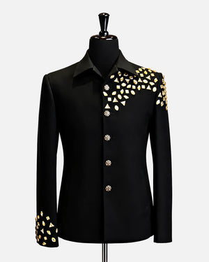Black Embellished Designer Blazer