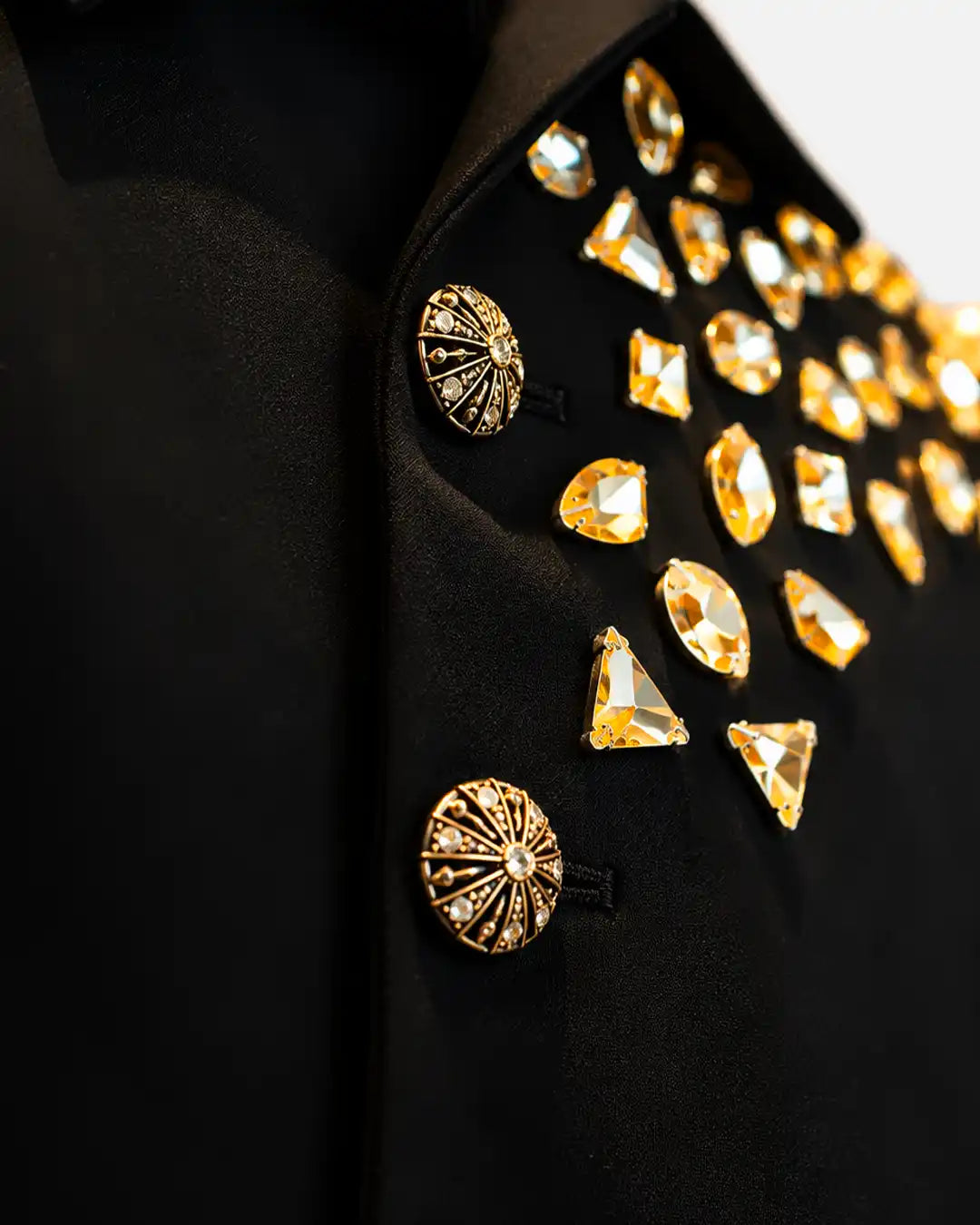 Black Embellished Designer Blazer