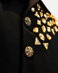 Black Embellished Designer Blazer