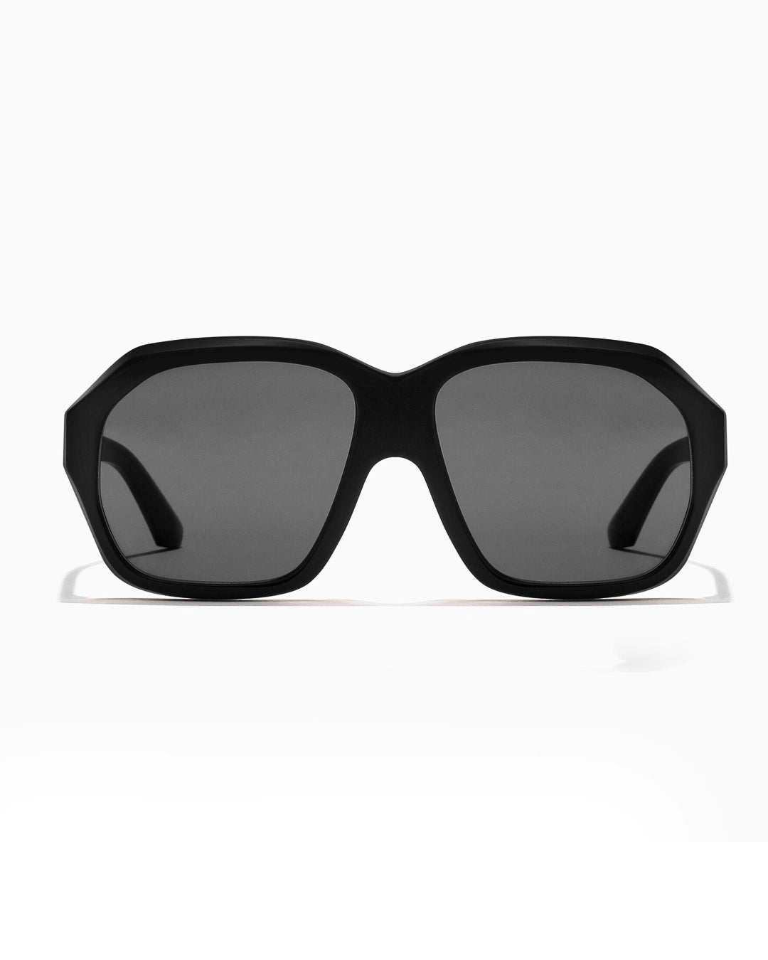 Oversized Square Sunglasses – Black & Smoke