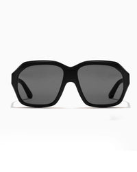 Oversized Square Sunglasses – Black & Smoke