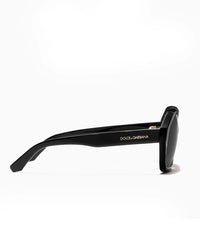 Oversized Square Sunglasses – Black & Smoke