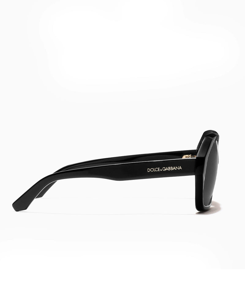 Oversized Square Sunglasses – Black & Smoke