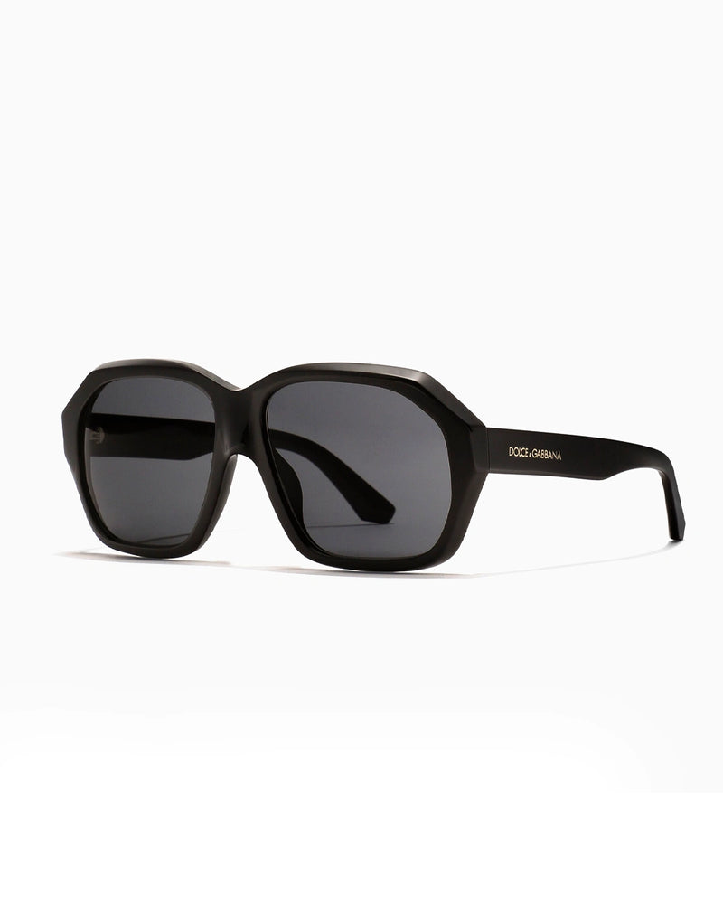 Oversized Square Sunglasses – Black & Smoke