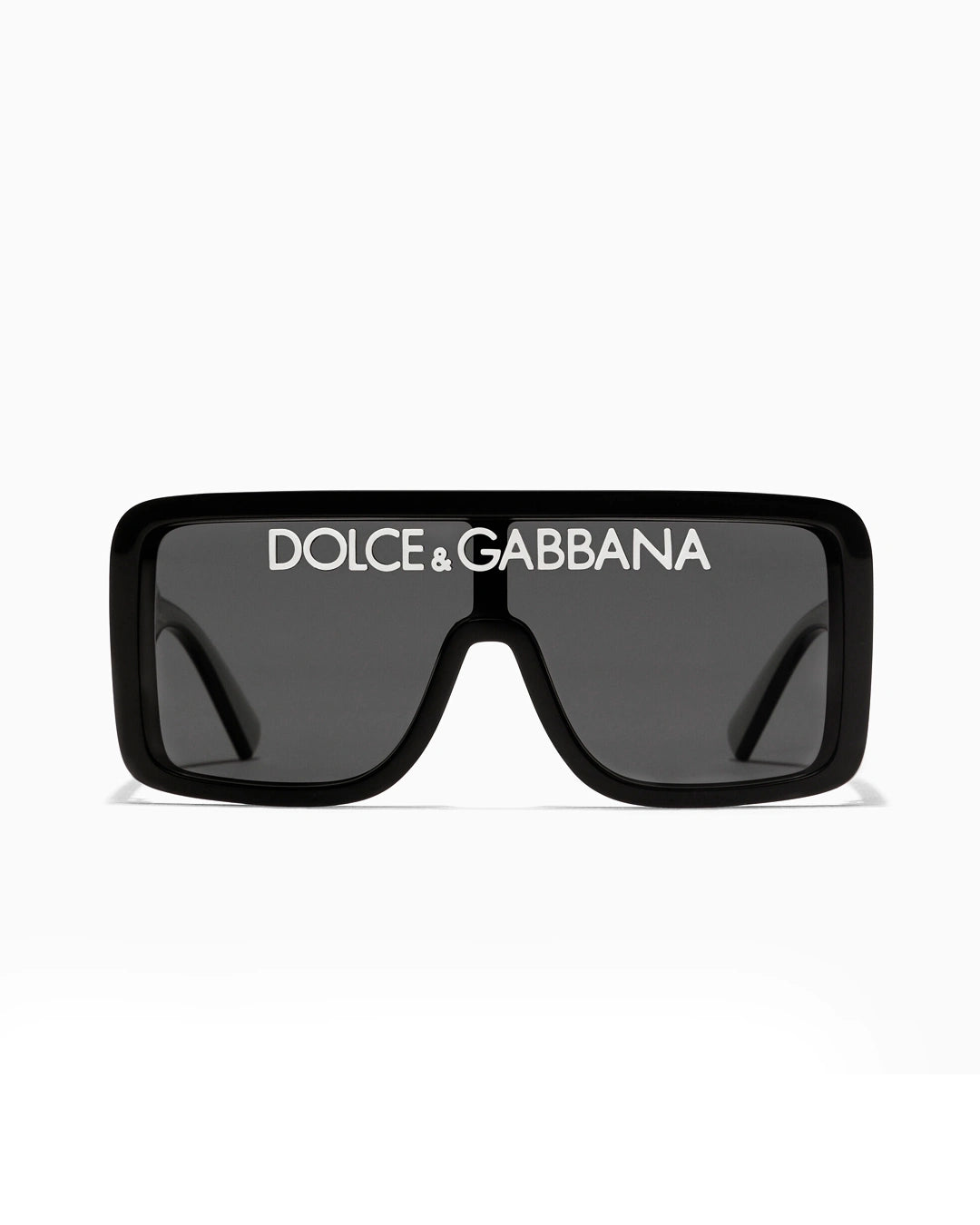 Logo Shield Sunglasses – Black & Smoke