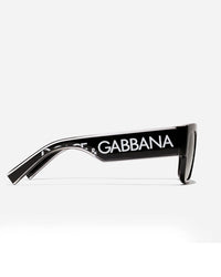 Oversized Square Sunglasses – Glossy Black & Smoke