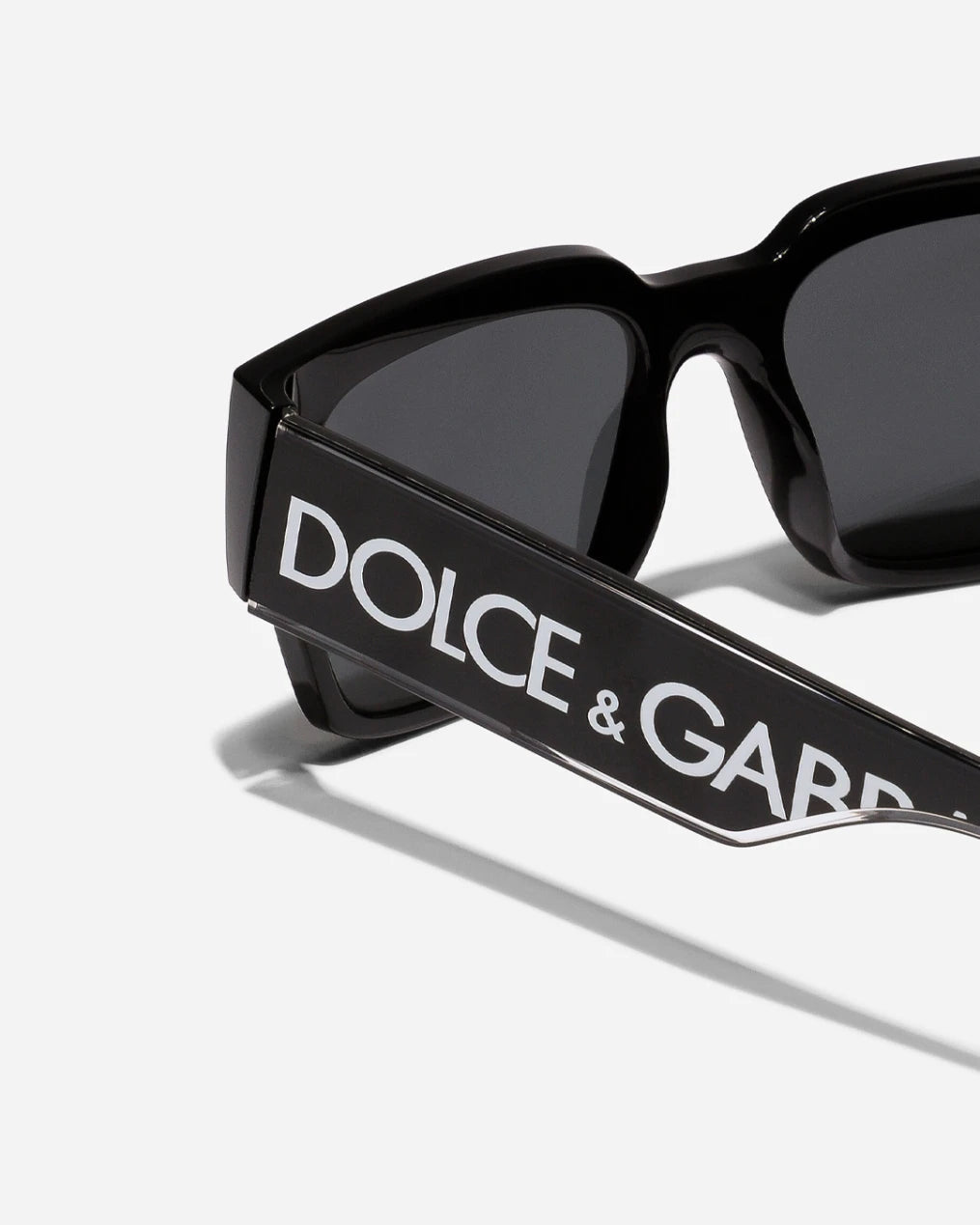 Oversized Square Sunglasses – Glossy Black & Smoke