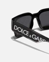 Oversized Square Sunglasses – Glossy Black & Smoke
