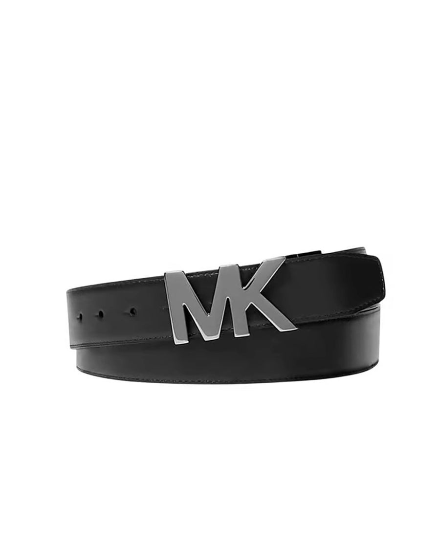 MK Logo Buckle Belt – Black - Desire by Bharat Ahuja