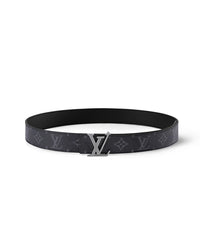 LV Monogram Logo Buckle Belt – Black