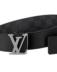 LV Damier Reversible Belt – Black & Grey