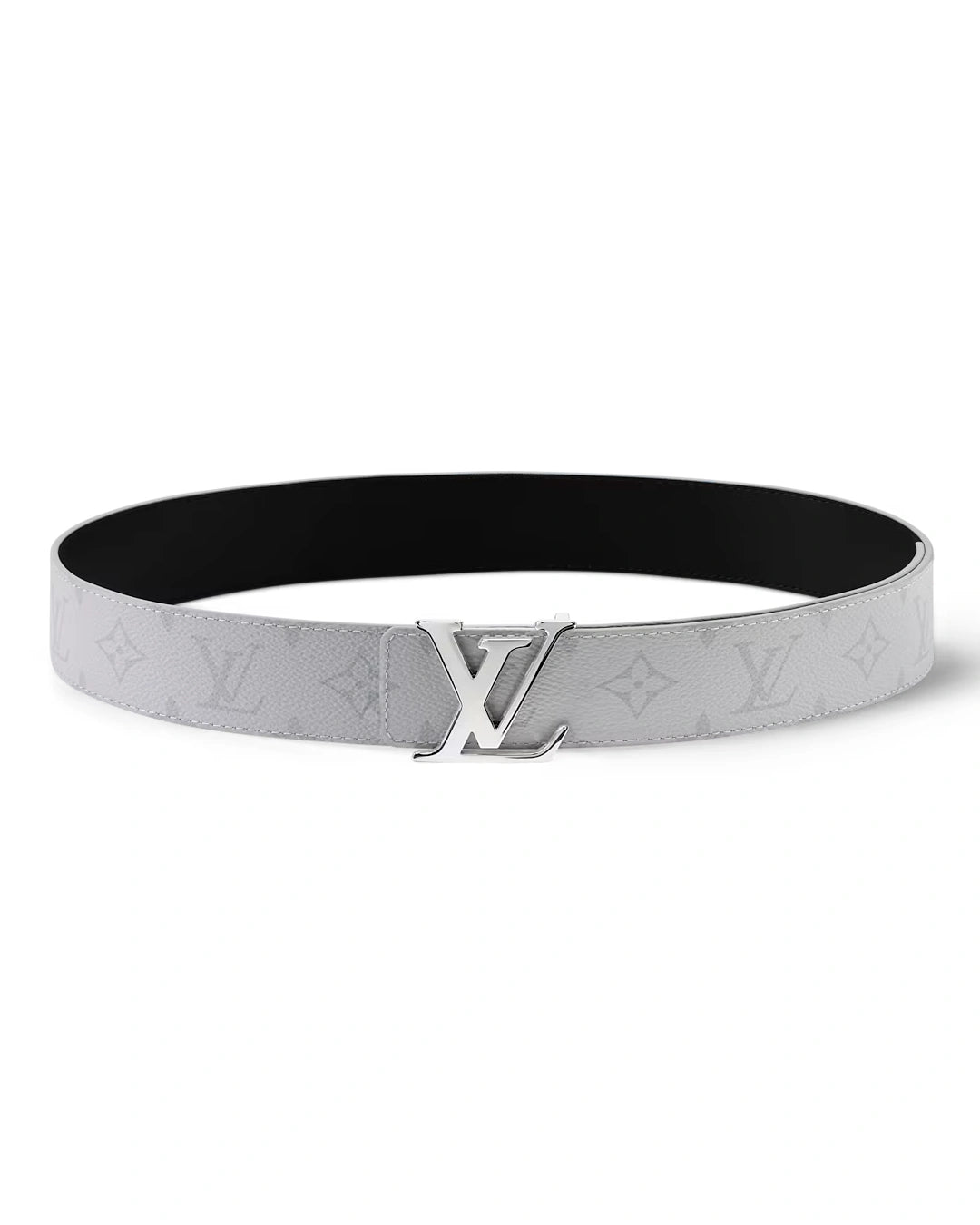 LV Monogram Belt – White & Silver