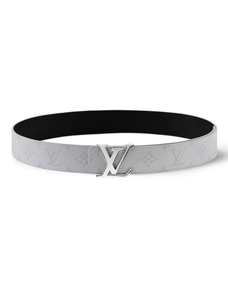 LV Monogram Belt – White & Silver