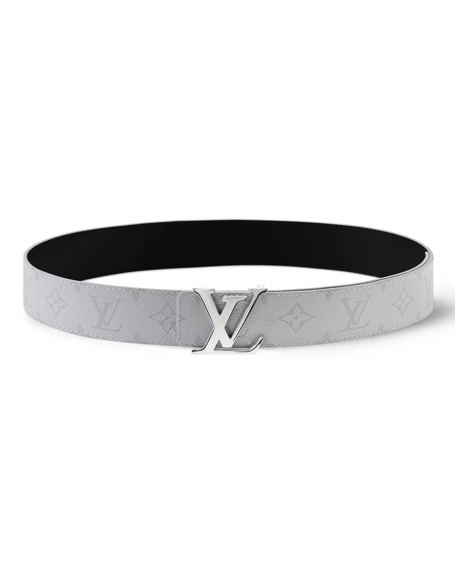 LV Monogram Belt – White & Silver - Desire by Bharat Ahuja