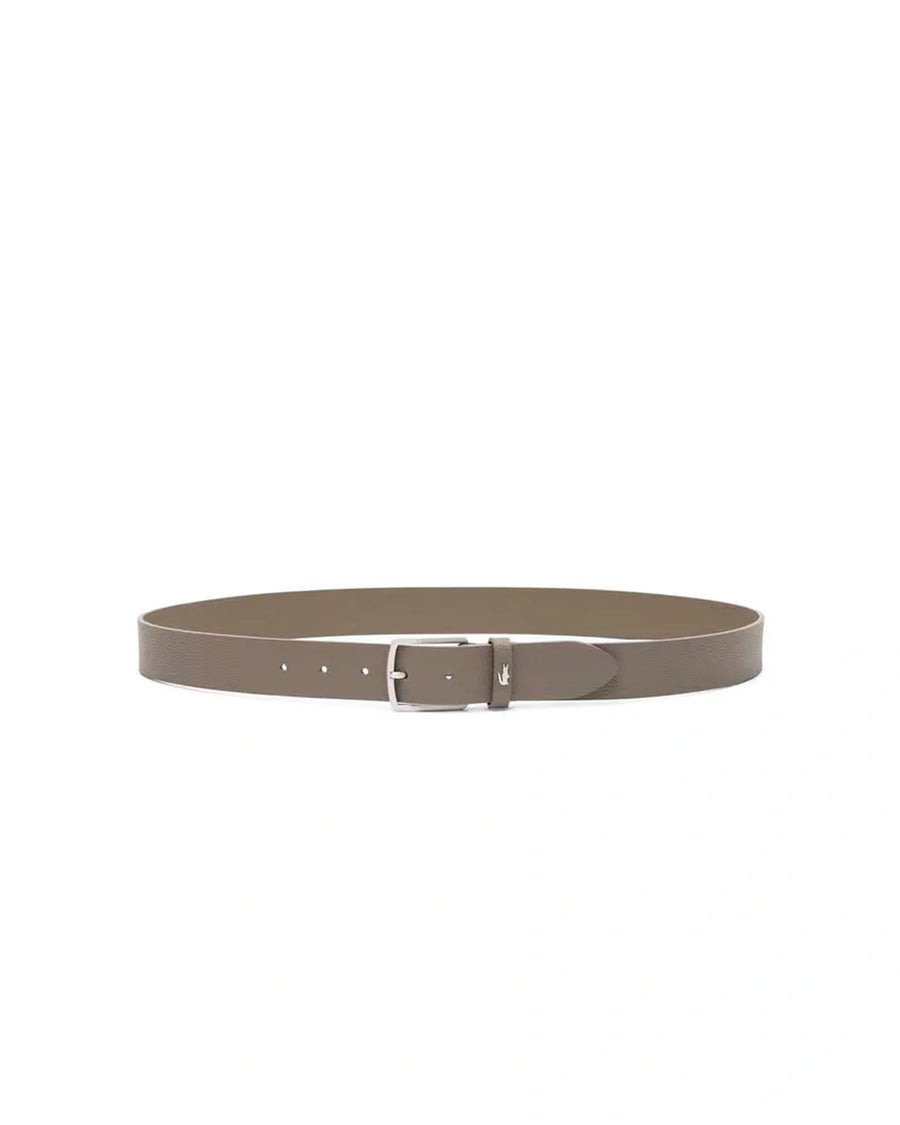 Lacoste Leather Belt – Taupe - Desire by Bharat Ahuja