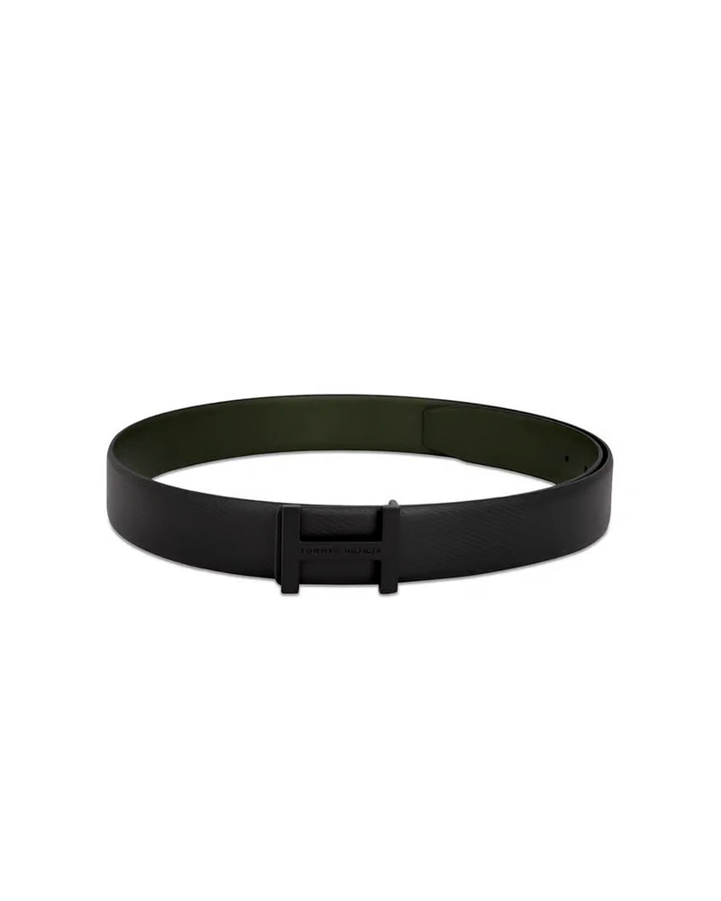 Tommy Hilfiger H-Buckle Belt – Black