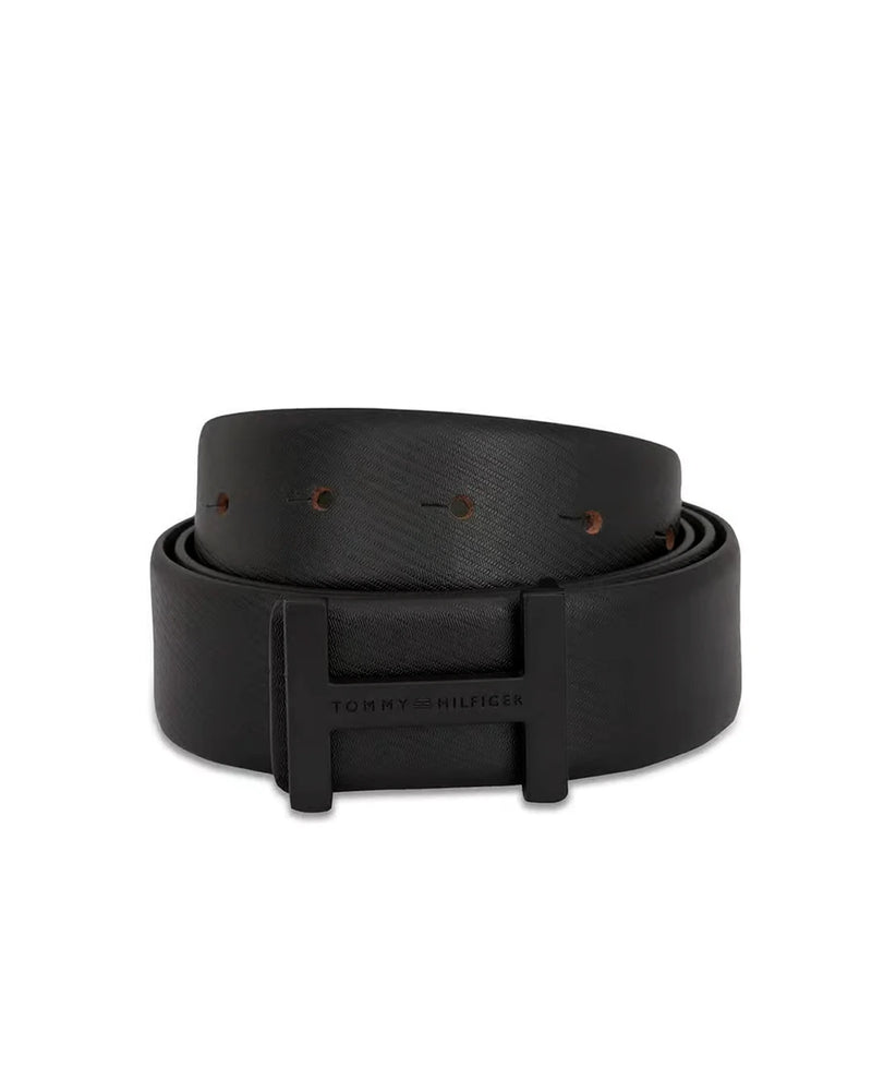 Tommy Hilfiger H-Buckle Belt – Black