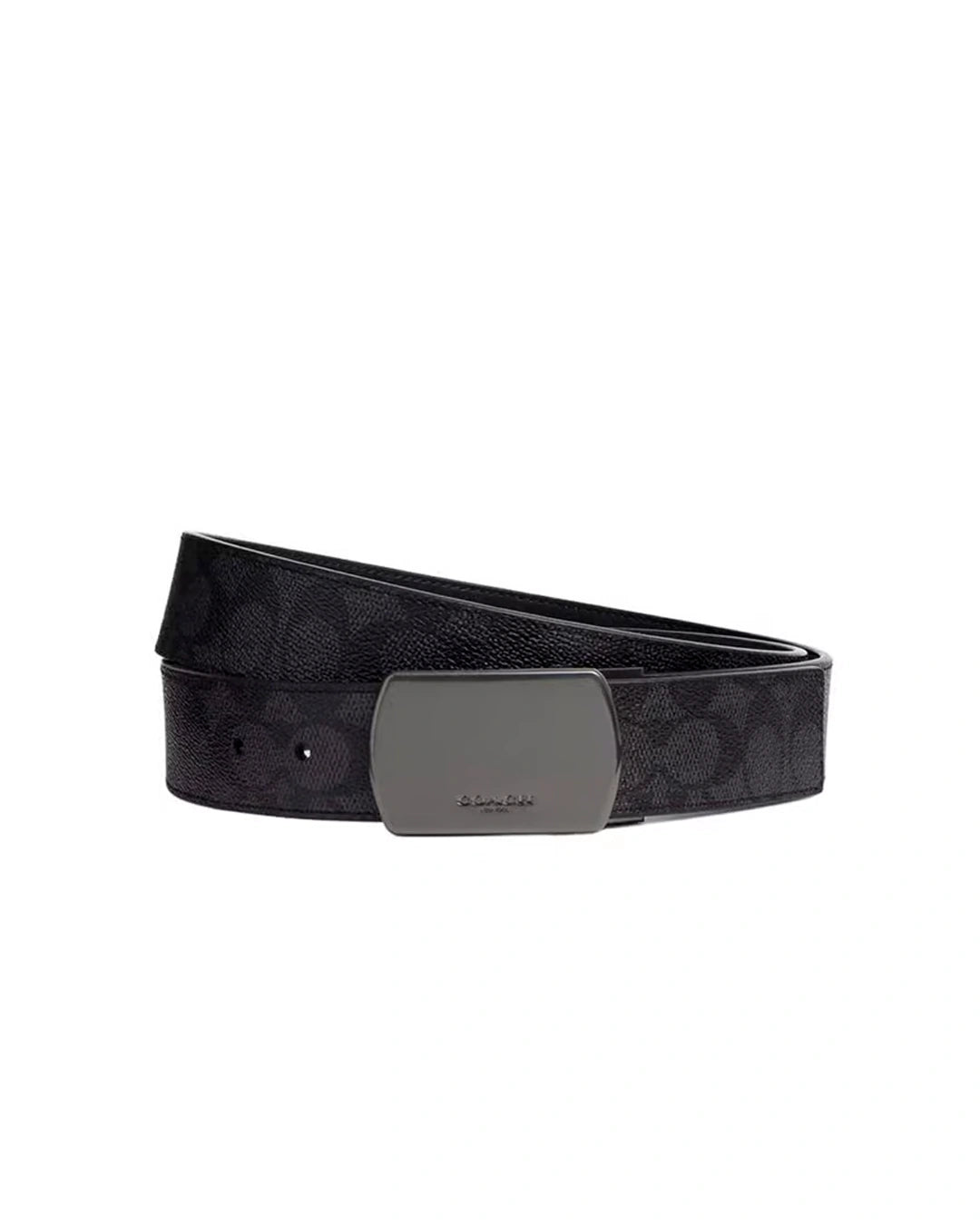 Coach Signature Buckle Belt – Black