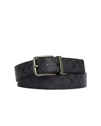 Coach Signature Reversible Buckle Belt – Black