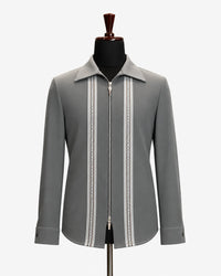 Grey Braided Designer Shacket