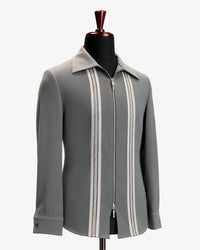 Grey Braided Designer Shacket