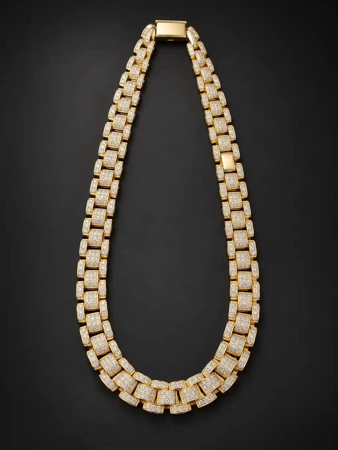Gold Crystal Link Chain