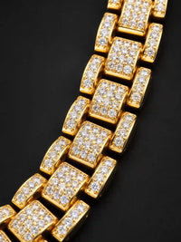 Gold Crystal Link Chain