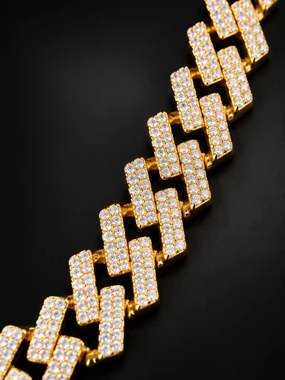 Iced Gold Link Chain