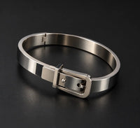 Silver Buckle Cuff Bracelet