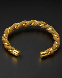 Gold Twisted Mesh Bracelet