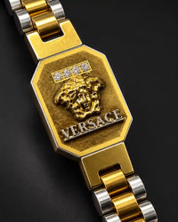 Gold Medusa Link Bracelet