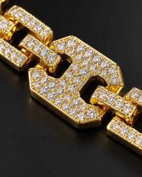 Gold Crystal Link Bracelet