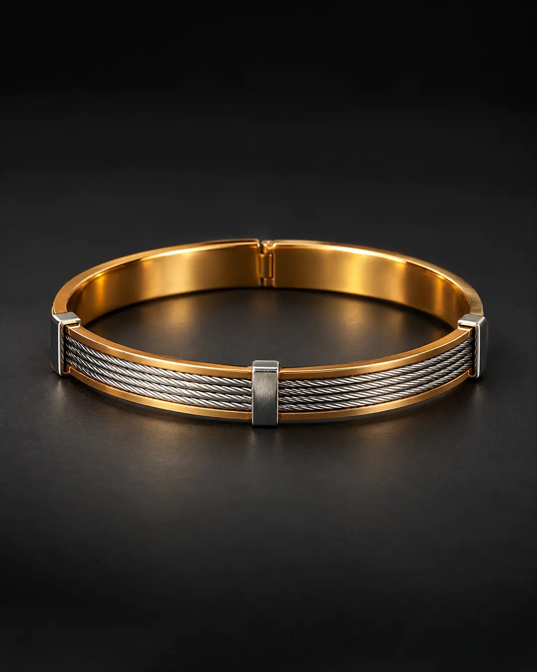 Dual Tone Cable Bracelet
