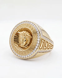 Gold Medusa Statement Ring